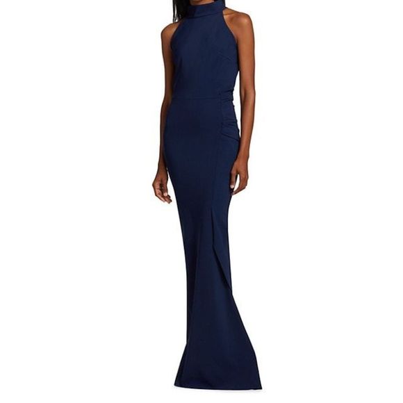 NWT Chiara Boni La Petite Robe Gudrum Halter Ruffle Gown Size 2 $995 - Picture 2 of 10